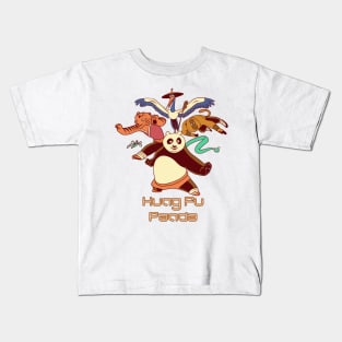 Retro Kung Fu Panda Kids T-Shirt